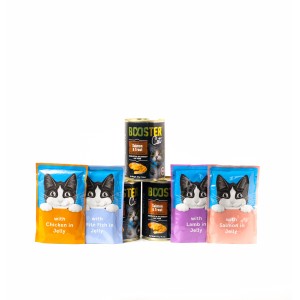 Adult Cat Wet Food Combo Felix Pouches and Booster Can
