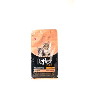 Reflex Plus Mother and Baby Dry Cat Food, Lamb Recipe, 1.5kg