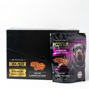 Box of Booster Dog Premium Jerky Cuts