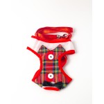Tuxedo Style Harness with bow-tie and Leash for Small Dogs