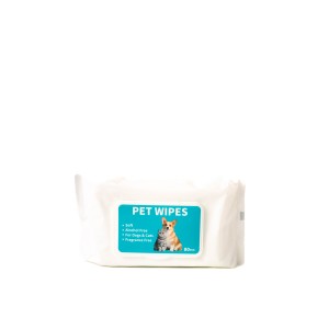 Pet Wipes for Dogs & Cats (80 Count)